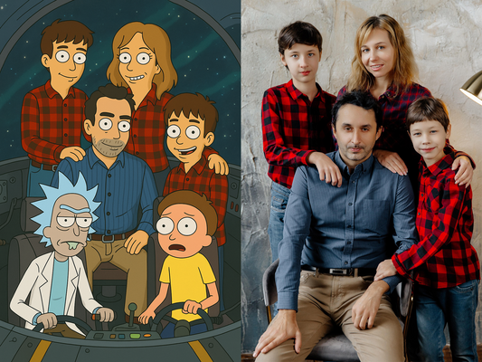 Sci-Fi Cartoon Portrait – Multiverse Style